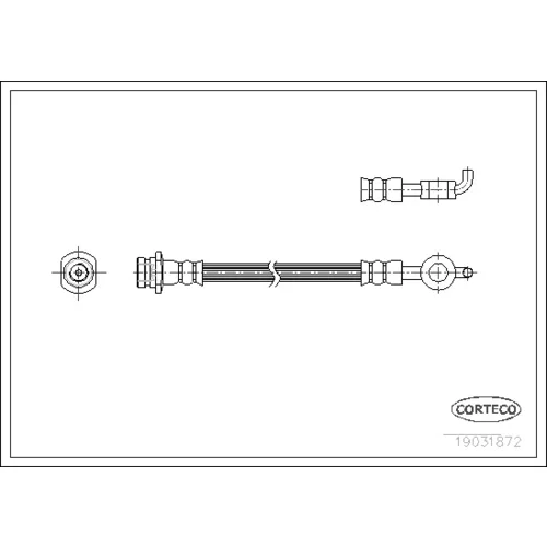 Brzdová hadica CORTECO 19031872