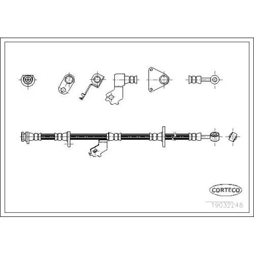 Brzdová hadica CORTECO 19032248