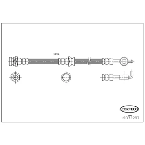 Brzdová hadica CORTECO 19032297
