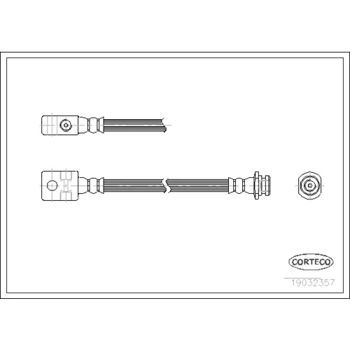 Brzdová hadica CORTECO 19032357
