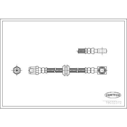 Brzdová hadica CORTECO 19032372