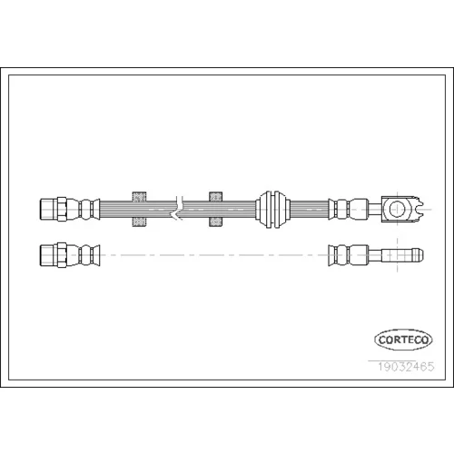Brzdová hadica CORTECO 19032465