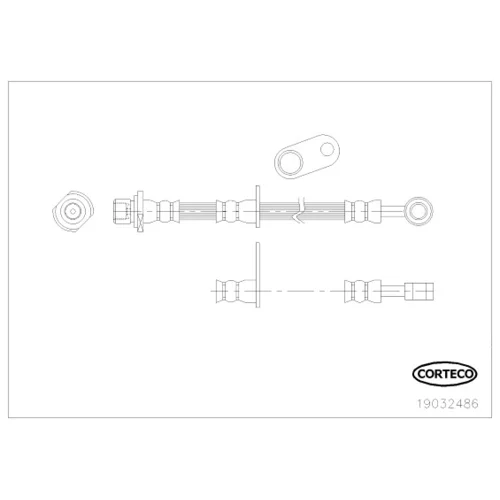Brzdová hadica CORTECO 19032486