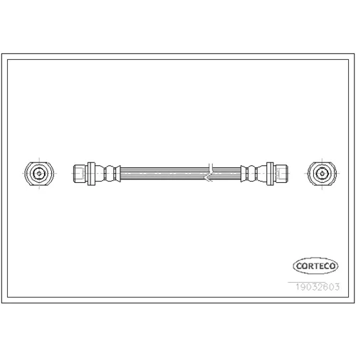 Brzdová hadica 19032603 /Corteco/