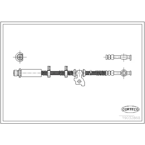 Brzdová hadica CORTECO 19032868