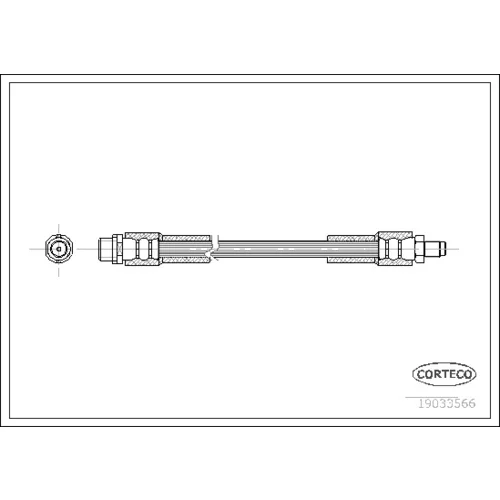 Brzdová hadica CORTECO 19033566