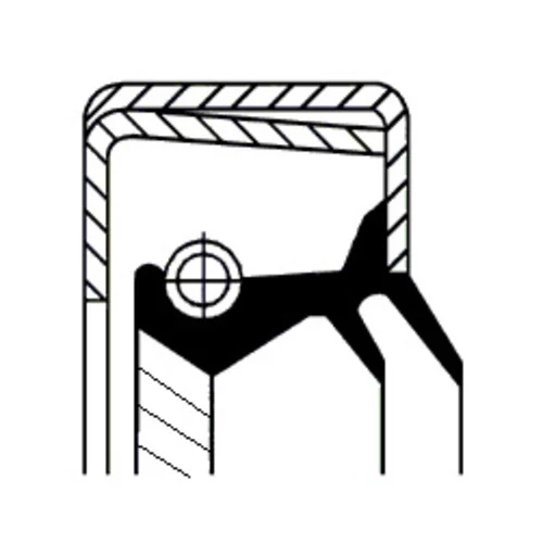 Tesniaci krúžok hriadeľa diferenciálu CORTECO 49498452