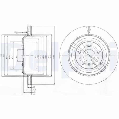 Brzdový kotúč DELPHI BG4030