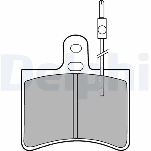 Sada brzdových platničiek kotúčovej brzdy DELPHI LP113