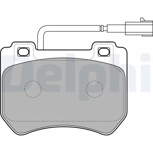 Sada brzdových platničiek kotúčovej brzdy DELPHI LP2200