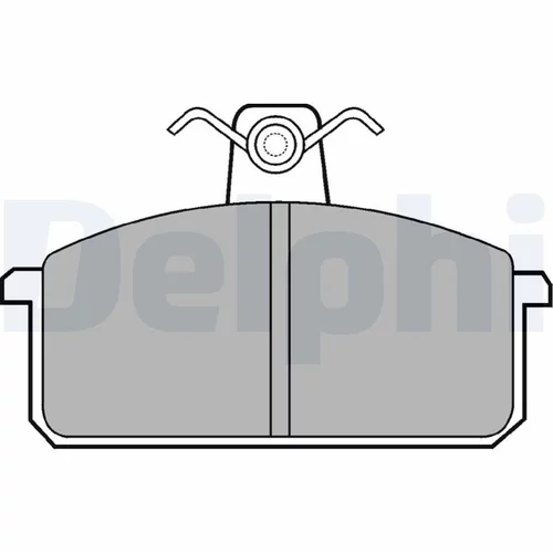 Sada brzdových platničiek kotúčovej brzdy DELPHI LP305
