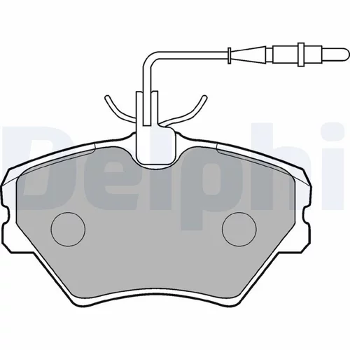 Sada brzdových platničiek kotúčovej brzdy DELPHI LP862
