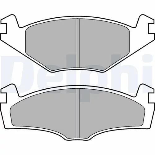Sada brzdových platničiek kotúčovej brzdy DELPHI LP979