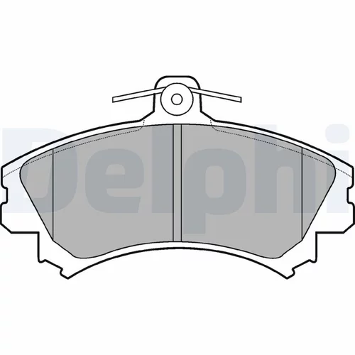 Sada brzdových platničiek kotúčovej brzdy LP993 /DELPHI/ - obr. 1