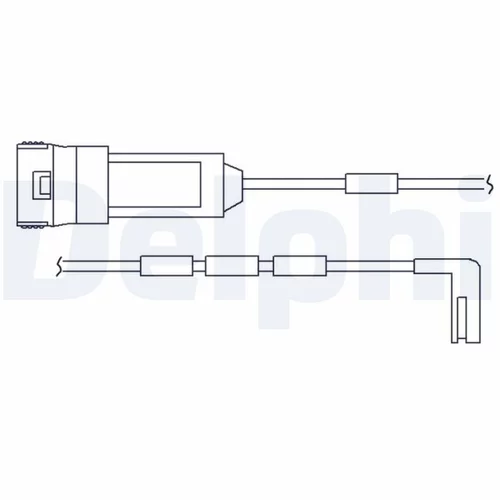 Výstražný kontakt opotrebenia brzdového obloženia DELPHI LZ0125