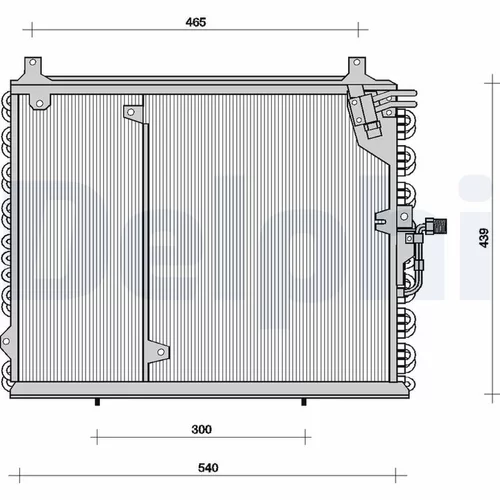 Kondenzátor klimatizácie DELPHI TSP0225038