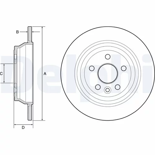 Brzdový kotúč DELPHI BG4656C