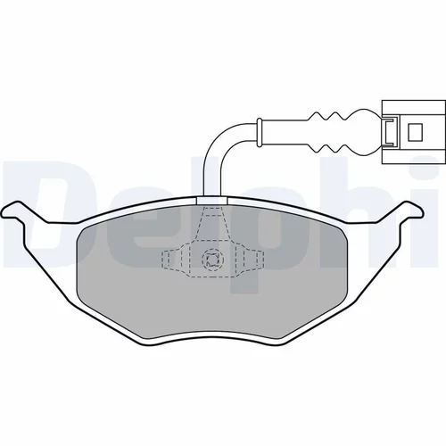 Sada brzdových platničiek kotúčovej brzdy DELPHI LP1736
