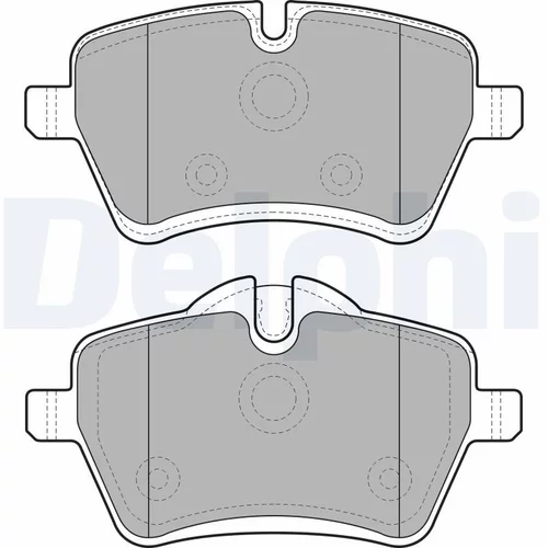 Sada brzdových platničiek kotúčovej brzdy DELPHI LP1985