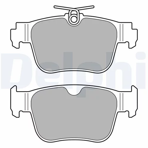 Sada brzdových platničiek kotúčovej brzdy DELPHI LP3669
