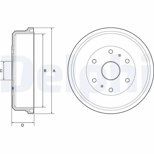 Brzdový bubon DELPHI BF505