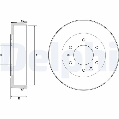 Brzdový bubon DELPHI BF527 - obr. 1