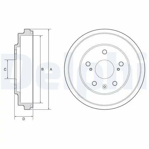 Brzdový bubon DELPHI BF572 - obr. 1