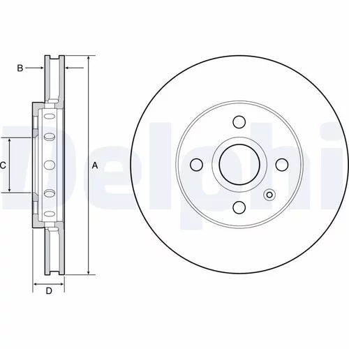 Brzdový kotúč DELPHI BG4647C