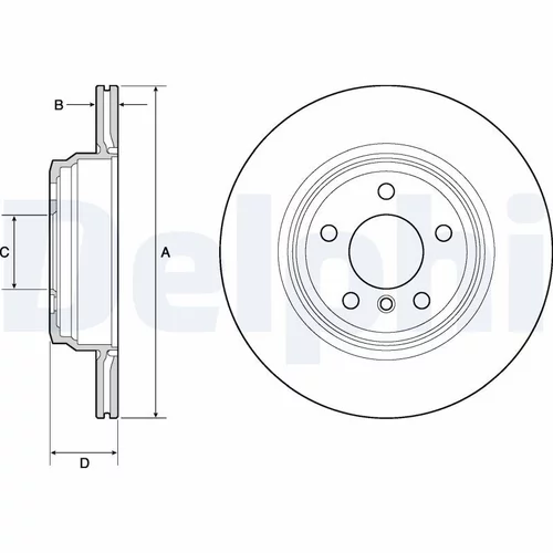 Brzdový kotúč DELPHI BG4665C