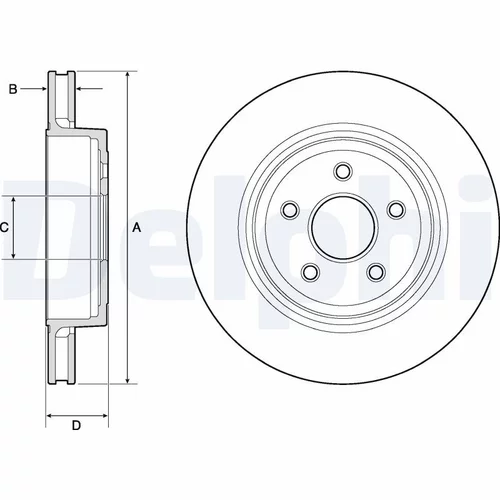 Brzdový kotúč DELPHI BG9170C