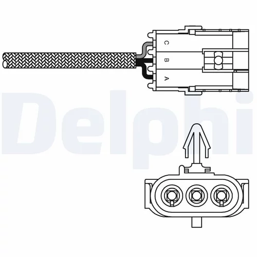 Lambda sonda DELPHI ES10992-12B1 - obr. 1