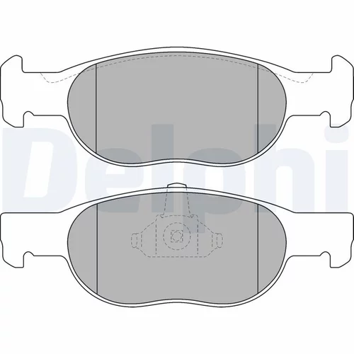 Sada brzdových platničiek kotúčovej brzdy DELPHI LP1474