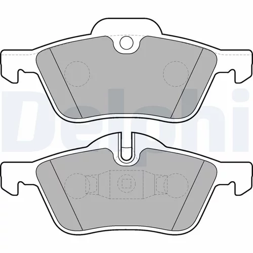 Sada brzdových platničiek kotúčovej brzdy DELPHI LP1657