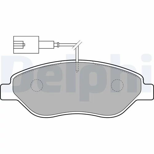Sada brzdových platničiek kotúčovej brzdy DELPHI LP1720