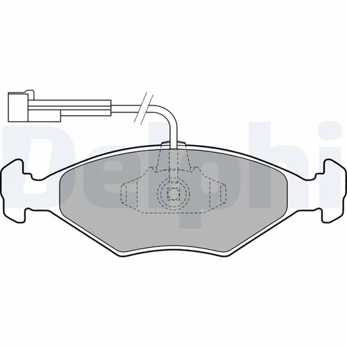 Sada brzdových platničiek kotúčovej brzdy DELPHI LP1811