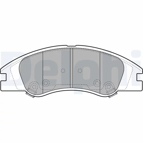 Sada brzdových platničiek kotúčovej brzdy DELPHI LP1932