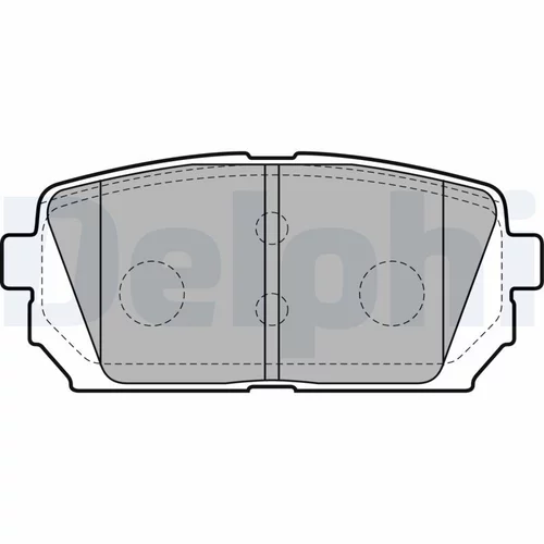 Sada brzdových platničiek kotúčovej brzdy DELPHI LP2051