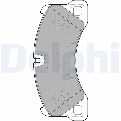 Sada brzdových platničiek kotúčovej brzdy DELPHI LP2117