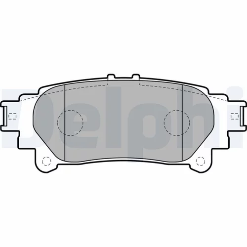 Sada brzdových platničiek kotúčovej brzdy DELPHI LP2196