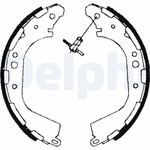 Sada brzdových čeľustí DELPHI LS1709 - obr. 1