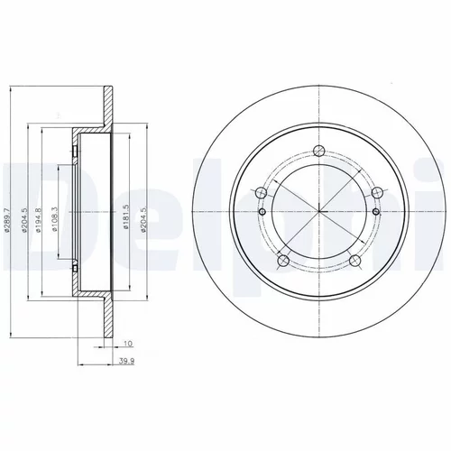 Brzdový kotúč DELPHI BG4289