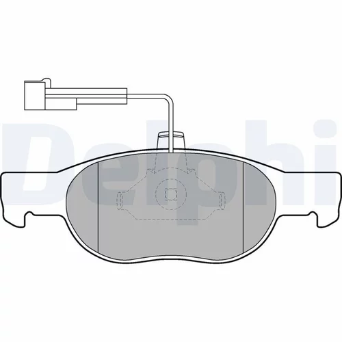 Sada brzdových platničiek kotúčovej brzdy DELPHI LP1585