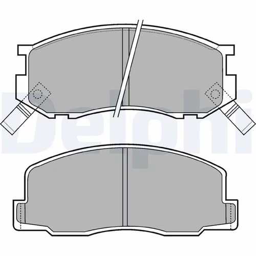 Sada brzdových platničiek kotúčovej brzdy DELPHI LP409