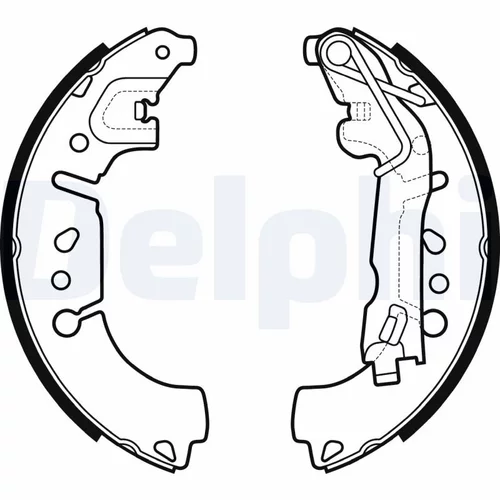 Sada brzdových čeľustí DELPHI LS2135