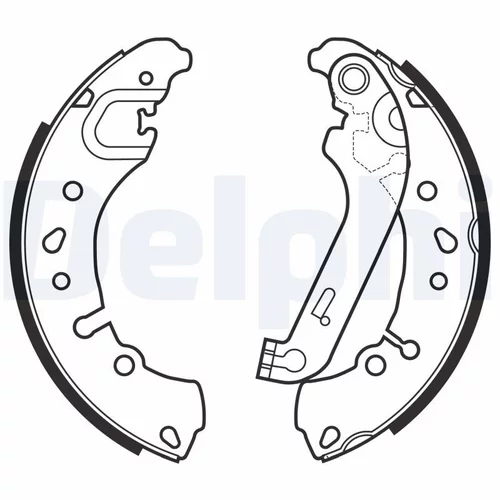 Sada brzdových čeľustí DELPHI LS2151 - obr. 1