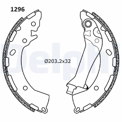 Sada brzdových čeľustí LS2180 /DELPHI/ - obr. 1