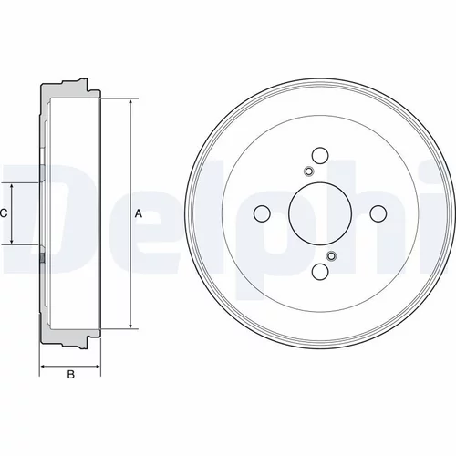 Brzdový bubon DELPHI BF534 - obr. 1