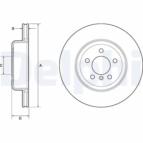Brzdový kotúč DELPHI BG4752C