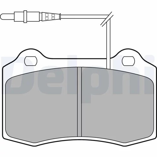 Sada brzdových platničiek kotúčovej brzdy DELPHI LP1457