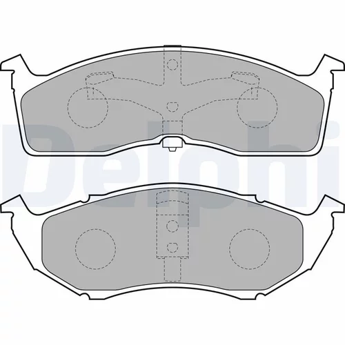 Sada brzdových platničiek kotúčovej brzdy DELPHI LP1531